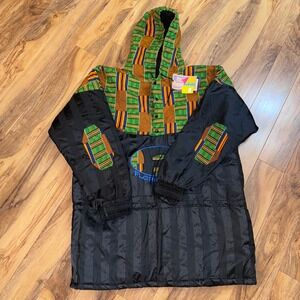 Vintage Salem Two Hype Florida A&M FAMU Reversible Kente Anorak Jacket XL NWT